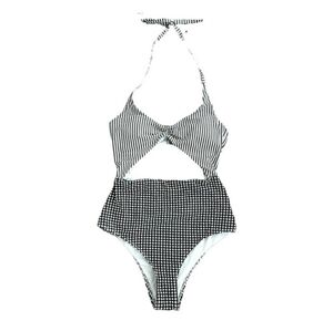 Aerie Monochrome Patterned One Piece Swimsuit